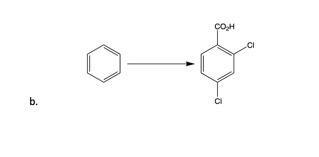 b.
CO₂H
CI