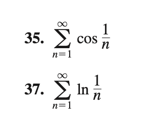 1
35. У
cos
n
n=1
00
1
37. E In
n
n=1
