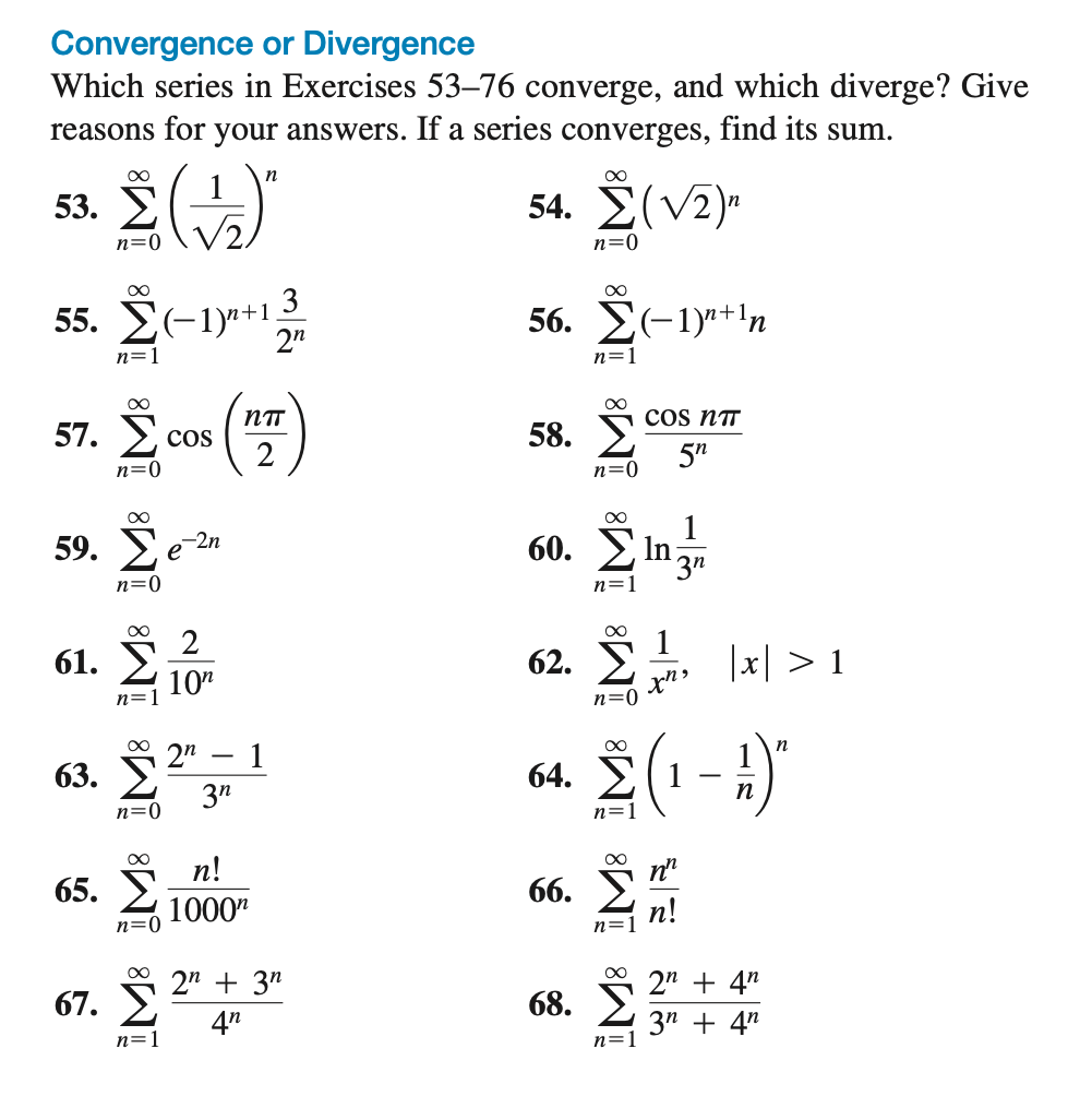 59. Ee-2n
n=0
