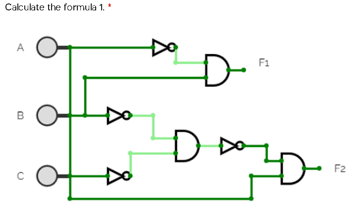 Calculate the formula 1.
Do
A
D-
F1
Do
B
F2
C
