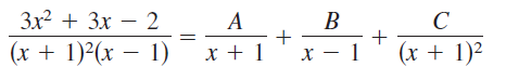 - 2
Зx2 + 3x — 2
(x + 1)²(x – 1)
x + 1
х — 1
(x + 1)²
