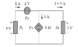 5V
8A 2V
P2
P1 P3
3 A
I=5A
0.61 P4
+
3 V