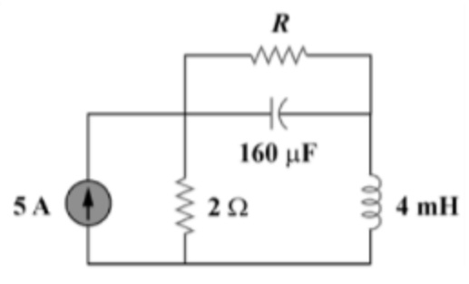 5 A
R
160 με
2Ω
4 mH