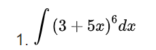 (3 + 5x)°dx
