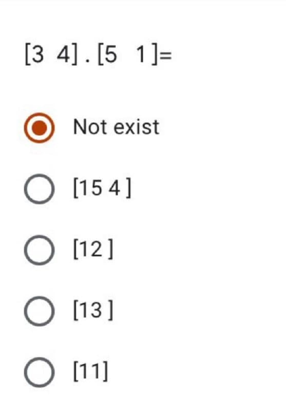 [3 4]. [51]=
Not exist
O [154]
O [12]
O [13]
O [11]