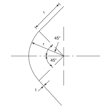 45°
45°
t
