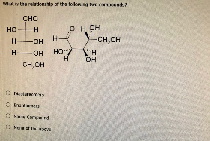 What is the relationship of the following two compounds?
