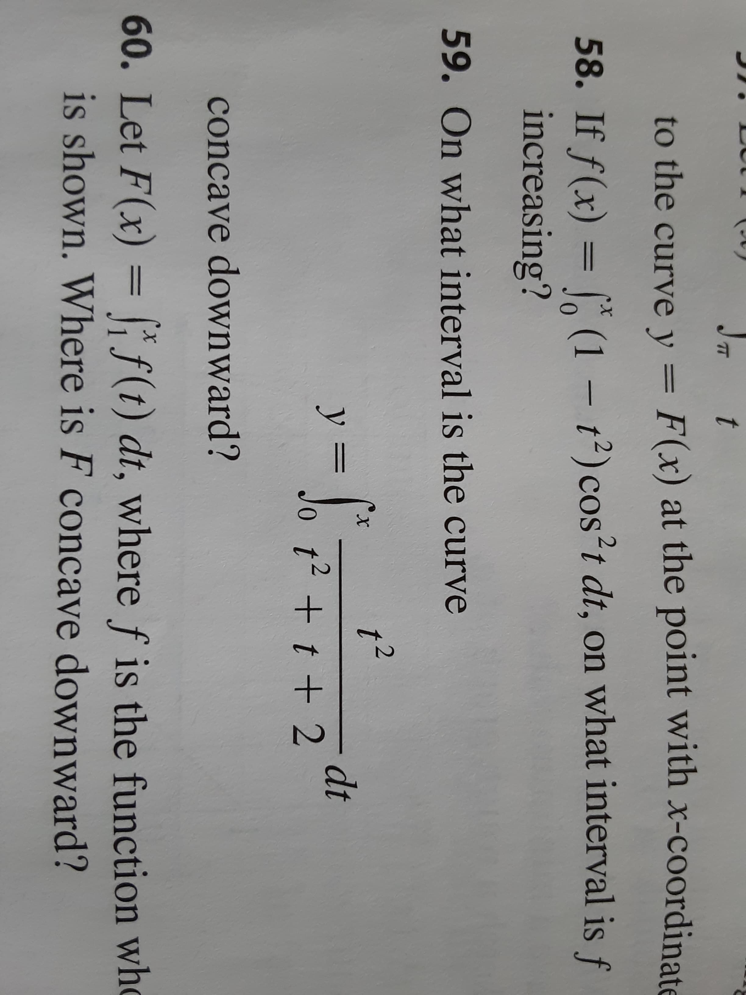 to the curve y = F(x) at the point with x
%3D
