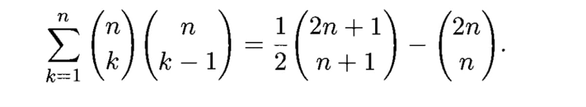 n
2n
£ () () - (+1) (+)
=
1/2n
2
k