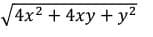 V4x2 + 4xy + y²
