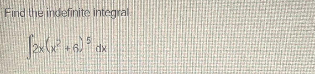Find the indefinite integral.
2x
51
+9+
