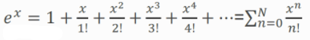 e* %= 1+쥬++.
+...=N xn
n!
+
%3D
Zn=0
2!
3!
4!
