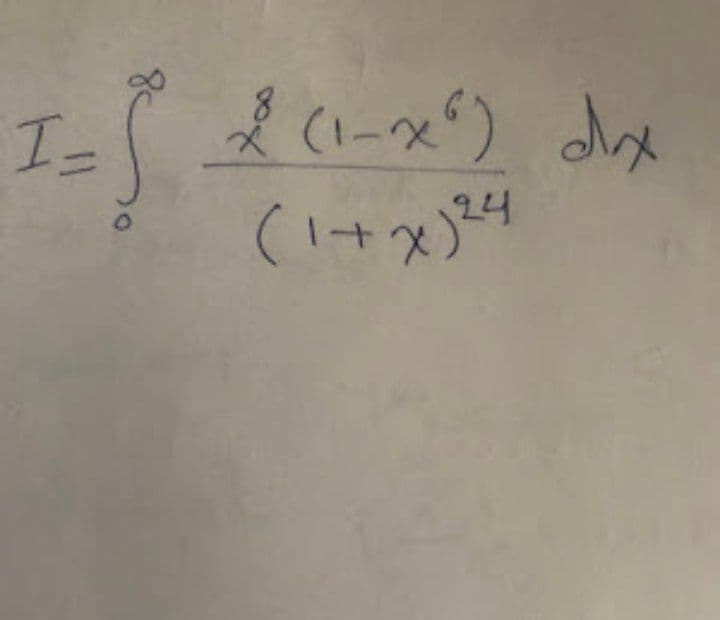 1-5
(1-x) dix
8
I=(21ーズ)d
I+x)
24
