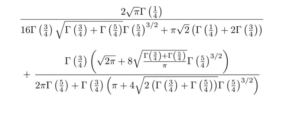 2√πT (1)
3/2
16r (³) √r () +r()r (3) ³/² + √2 (r (1) + 2r (2))
π
/r( ³ )+r( ³ )
π
T()√2 +8√
(2) ³/2)
2r
+ 2πT ()+I (³) (+4√2 (T (²) +T (5)) (³/²)
(³)
5)3/2