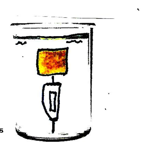 ### Understanding Electrolysis: Experiment Setup

**Description:**

The image depicts a basic setup for an electrolysis experiment. This setup is commonly used in educational environments to demonstrate the principles of electrolysis, including the movement of ions and the chemical reactions occurring at the electrodes.

**Components:**

1. **Container:** The experiment uses a clear container filled with an electrolyte solution. This could be water with an added salt to enhance conductivity.
2. **Electrodes:** Submerged in the solution are two electrodes. One is typically connected to the positive terminal of a power supply (anode) and the other to the negative terminal (cathode).
3. **Metal Plate:** The container includes a metal plate, which is shown attached above the solution. The plate could be used as one of the electrodes, such as the cathode, where a reduction reaction takes place.
4. **Connections:** Wires are connected to the electrodes, enabling the flow of electric current through the solution.

**Explanation:**

During electrolysis, an electric current is passed through the electrolyte solution using the anode and cathode. Electrochemical reactions occur at the surface of the electrodes. At the anode (positively charged electrode), oxidation occurs, while at the cathode (negatively charged electrode), reduction occurs. This process is fundamental in various applications, including electroplating, purifying metals, and producing chemical compounds.

### Observations:

Upon running the current through the setup, students can observe:

- **Gas Bubbles:** Formation of gas bubbles at the electrodes, indicating a chemical reaction.
- **Metal Deposition:** In some cases, a metal might deposit on the cathode, demonstrating practical applications like electroplating.

### Educational Application:

This experiment provides hands-on learning for students to grasp fundamental concepts of chemistry and physics. It also helps in understanding real-world applications such as metal extraction and refining, manufacturing industries, and even in the context of renewable energy storage solutions.

**Conclusion:**

The electrolysis setup serves as a practical demonstration of electrochemical principles, helping students understand the theoretical concepts through visual and interactive means.