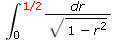 1/2
dr
V1-r2
