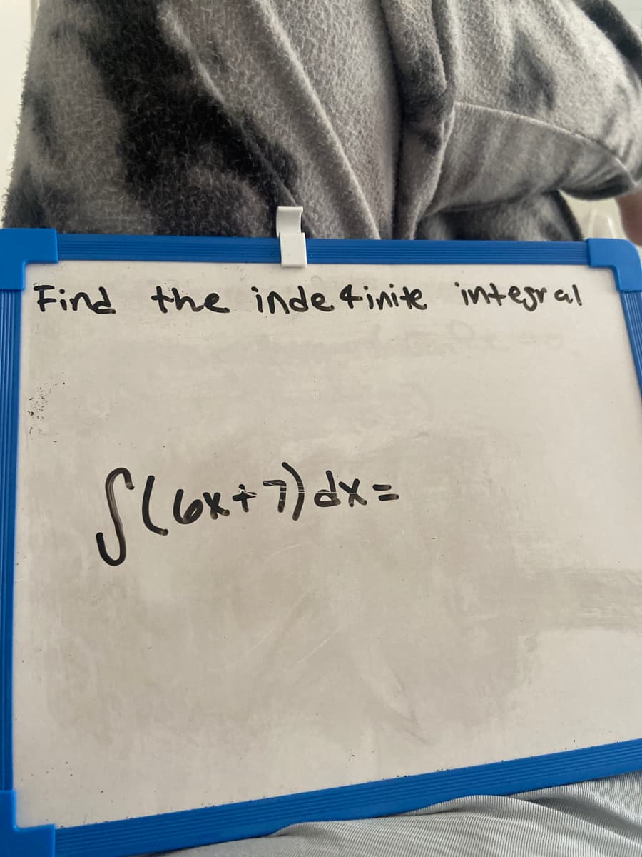 Find the inde 4inite integral
