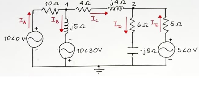 IA
1020 V
102 1
ww
I8
452
3j522
+
Ic
10230V
j42 2
-m
I₂
SORIE
I
-j821
522
520V