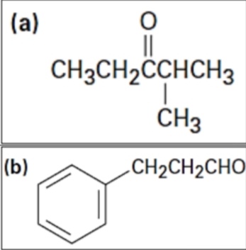 (а)
CH3CH2CCHCH3
ČH3
(b)
.CH2CH2CHO
