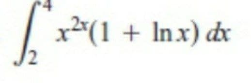 | x²(1 + Inx) dx
