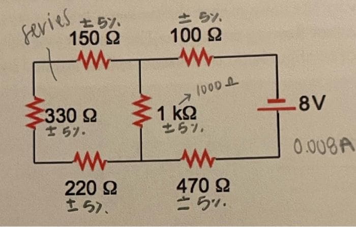 ±5%
150 Ω
Μ
series
330 Ω
15.
220 Ω
15).
+ By
100 Ω
M-
1000 Ω
1 ΚΩ
+57
--
470 Ω
15.
.8V
0.008 Α