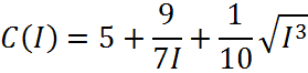 9 1
10
C(I) = 5 + +
71
13