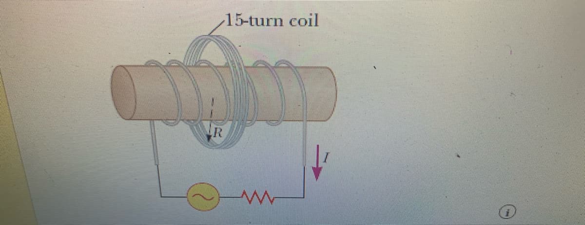 15-turn coil
R
