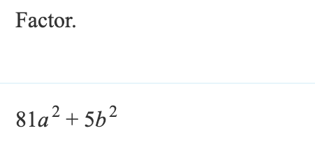 Factor.
81a²+562