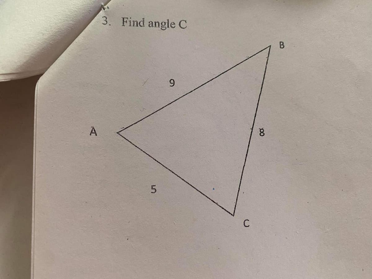 3. Find angle C
6.
5,
