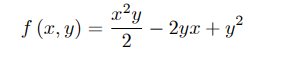 f (x, y)
2yx + y?
2
