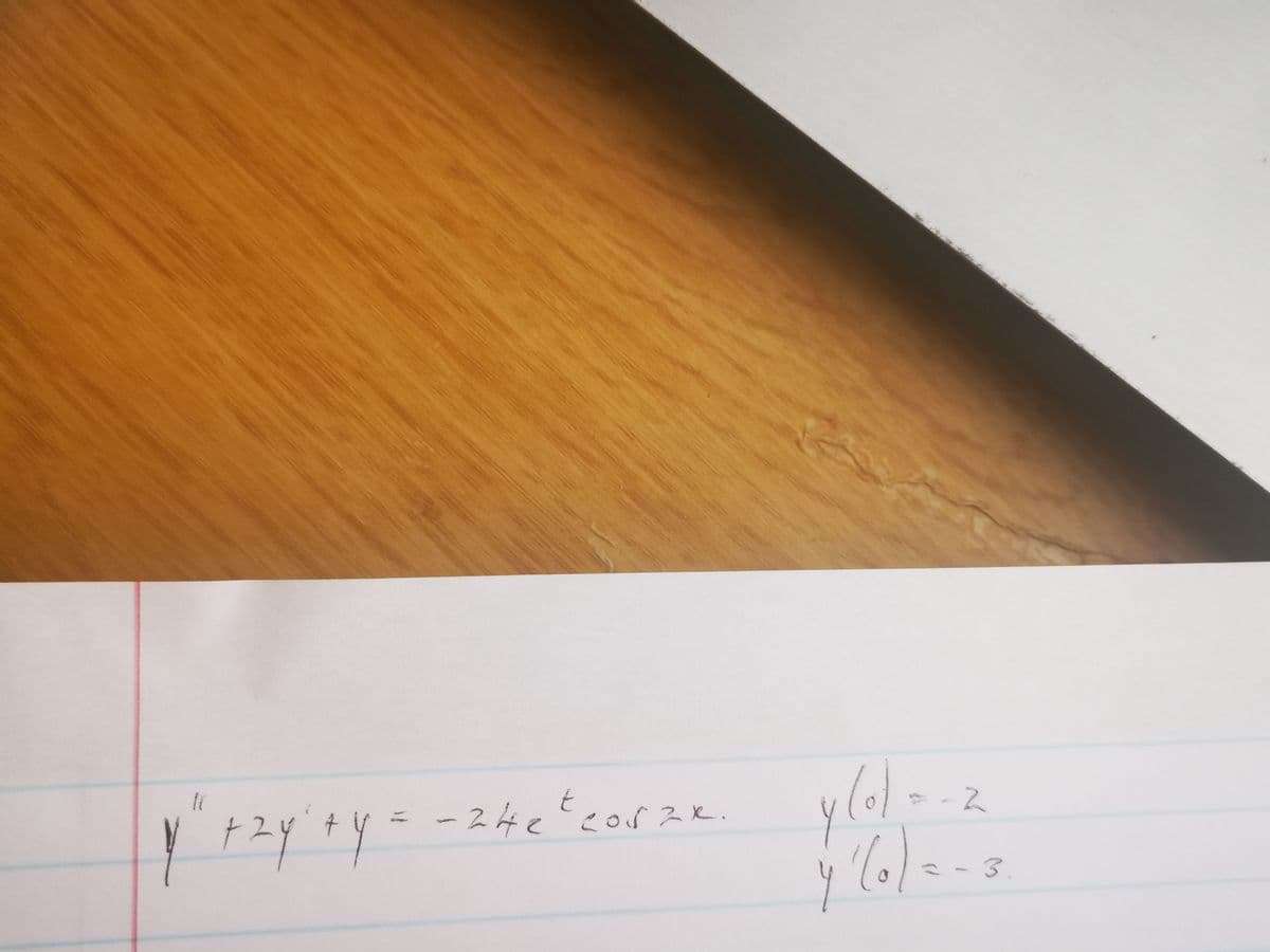 1²" +24² +y = -24€ ²20522
y"
ty
-2
y (o)=
4 (6)=-3
3.