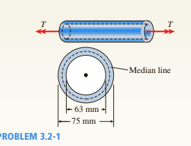 T
-Median line
-63 mm
-
-75 mm
PROBLEM 3.2-1
