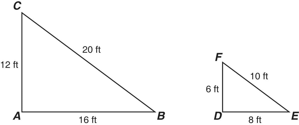 C
20 ft
F.
12 ft
10 ft
6 ft
A
16 ft
B.
D
8 ft
