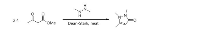 H
2.4
N-N
OMe
Dean-Stark, heat
