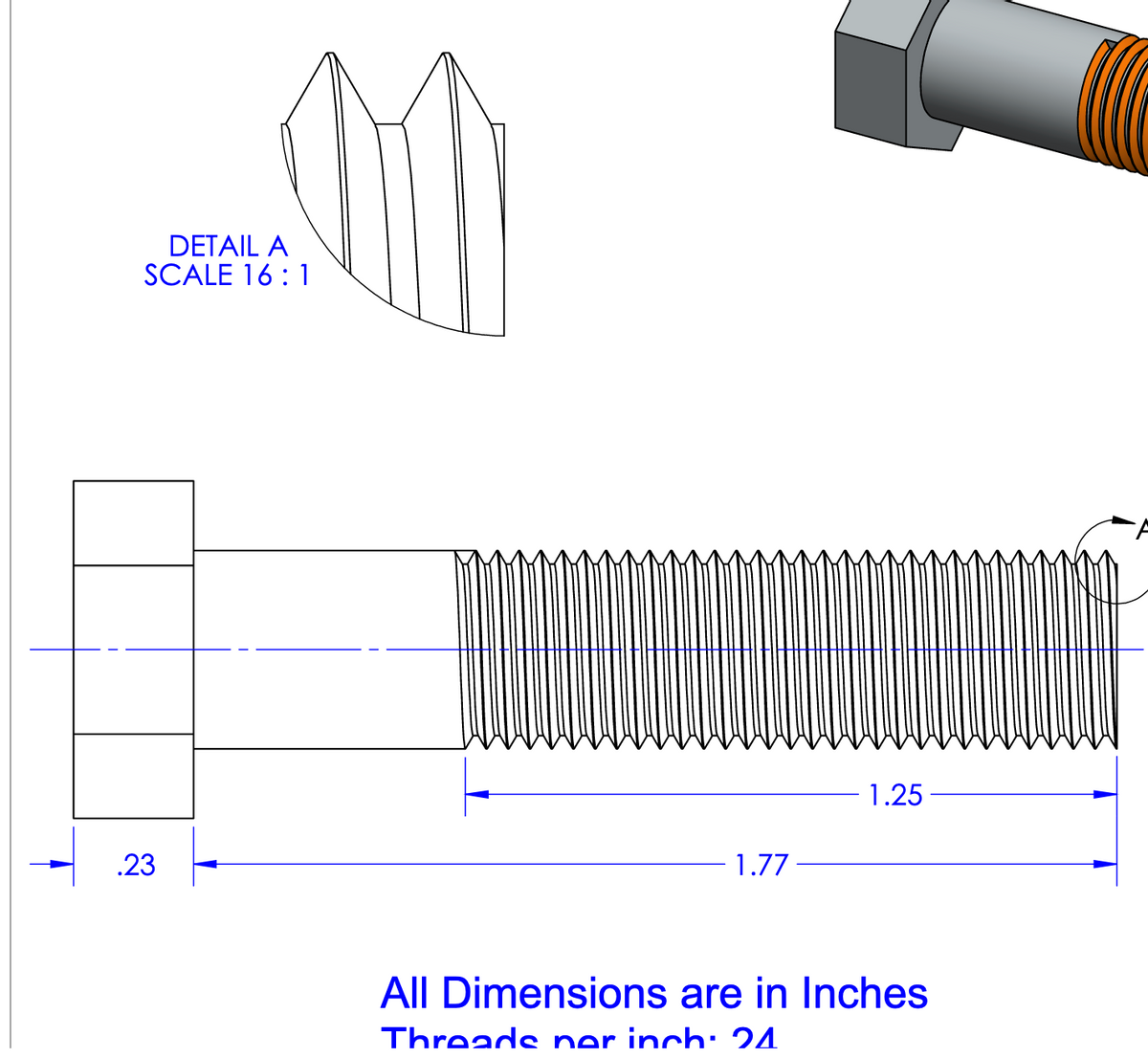 00
DETAIL A
SCALE 16:1
.23
1.77
1.25
All Dimensions are in Inches
Threads per inch: 24