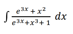 e 3x + x²
dx
23x+x3.
