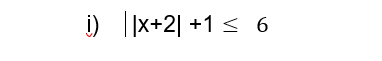 i) ||x+2+1 ≤ 6