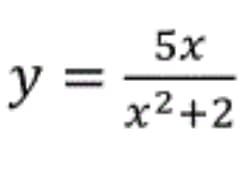 5x
x²+2
