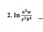 a³w
y²b4
2. In-