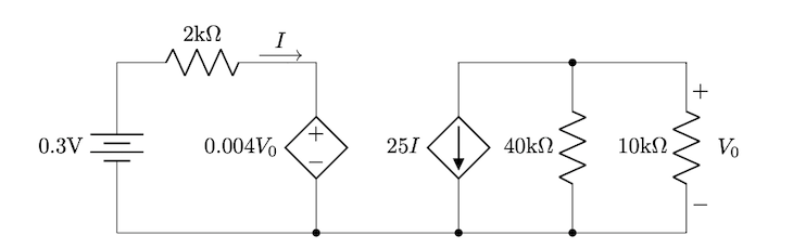 2kN
0.3V
0.004Vo
251
40k .
10kN
Vo
+
