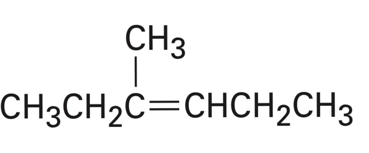 CH3
|
CH3CH2C=CHCH2CH3
