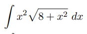 V8+ x² dx
