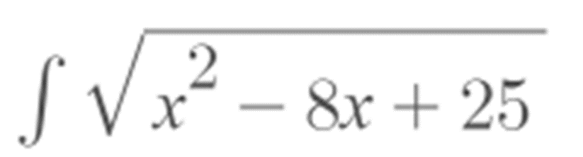 2
√√√x² − 8x +25
X