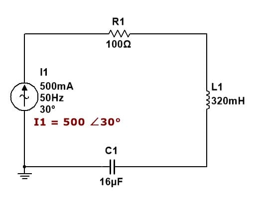 R1
10022
11
500mA
50Hz
30°
I1 = 500 230⁰
C1
HH
16μF
L1
$320mH