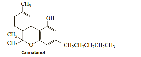 CH3
OH
CH3
CH3
CH,CH,CH,CH2CH3
Cannabinol
