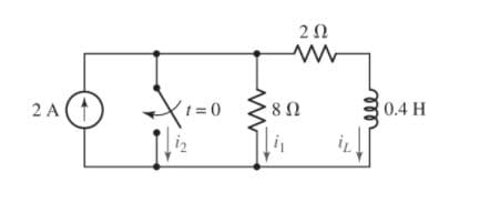 2 A
t = 0
0.4 H
