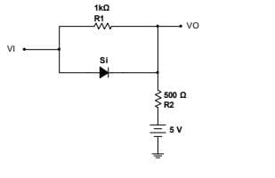 1ka
R1
Vo
VI
Si
500 0
R2
