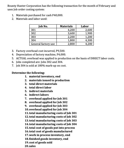 18. finished goods inventory, end
19. cost of goods sold
20. sales
