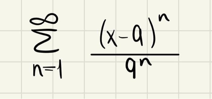 Ž (x-a)^
n=1
qn