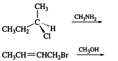 CH3
CH,NH2
H,
CH;CH
CI
CH3OH
CH3CH=CHCH2B1

